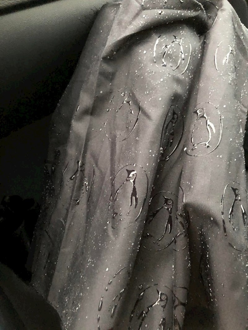 Uzorak na kišobranu koji se pojavljuje samo kada pada kiša