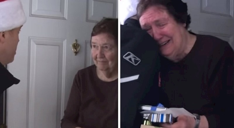 Starica je mislila da se zafrkavaju s njom kada su joj donijeli poklon, pogledajte kako je reagirala kada je shvatila da su ozbiljni