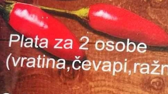 Morate vidjeti kako je ovaj ugostiteljski objekt preveo jelovnik na engleski jezik