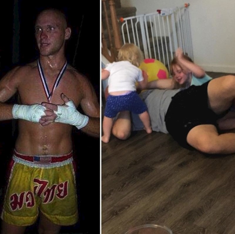 Nekad profesionalni hrvač, danas se bori sa šmrkljima i pelenama