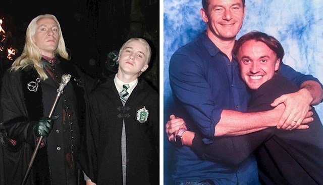 Lucius i Draco 2001. i 2019. godine