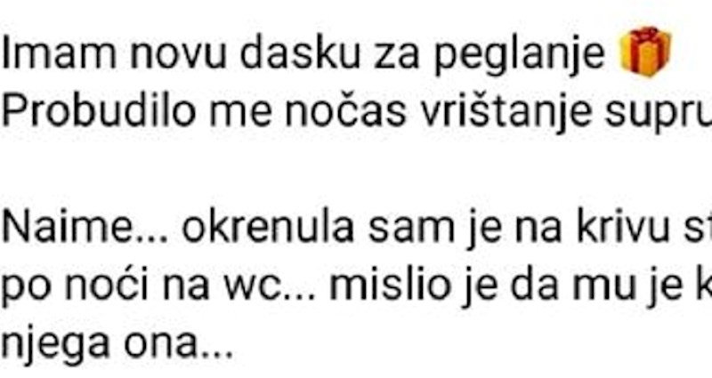 Muža je uplašila nova daska za peglanje, pogledajte zbog čega