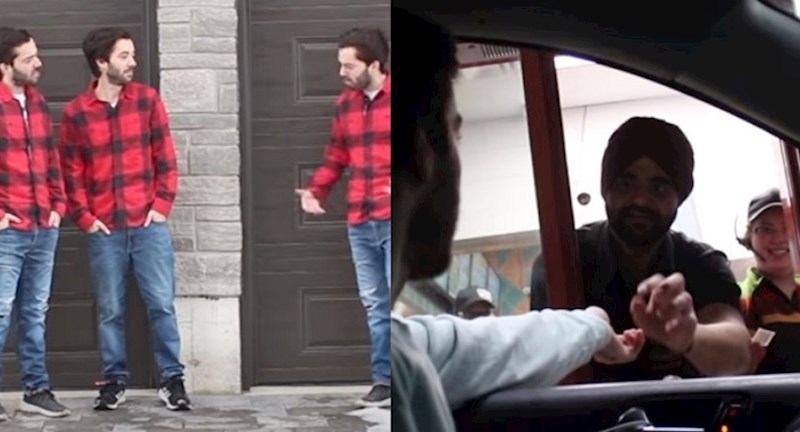 Braća rođeni kao identične trojke priredili su prank radnicima drive ina i totalno ih šokirali