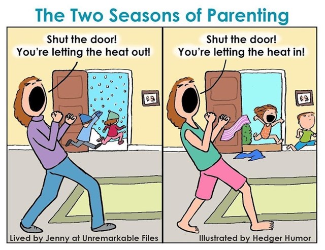 Ljetna i zimska sezona roditeljstva