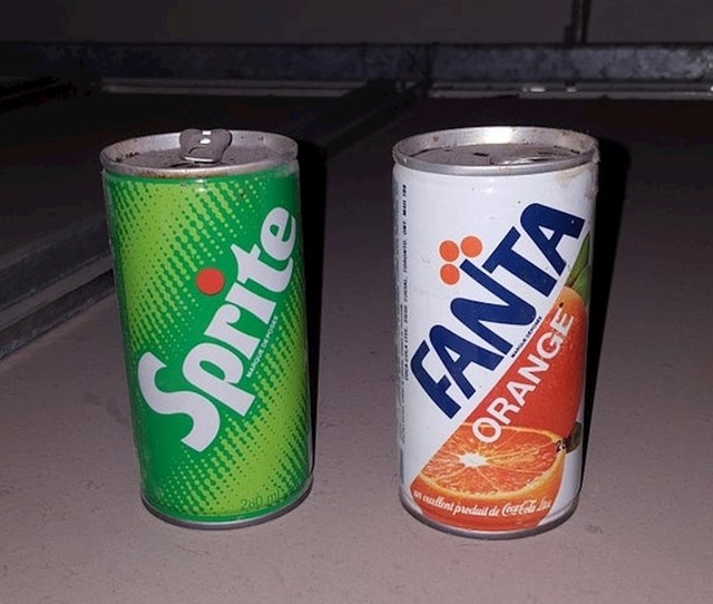 "Pronašao sam stare limenke Fante i Spritea kada sam nešto popravljao u jednoj školi"