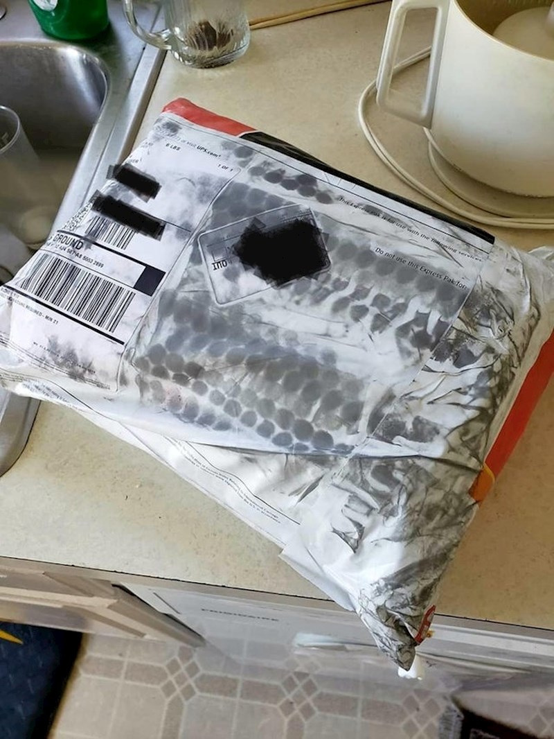 Dostavljač je prešao vozilom preko paketa