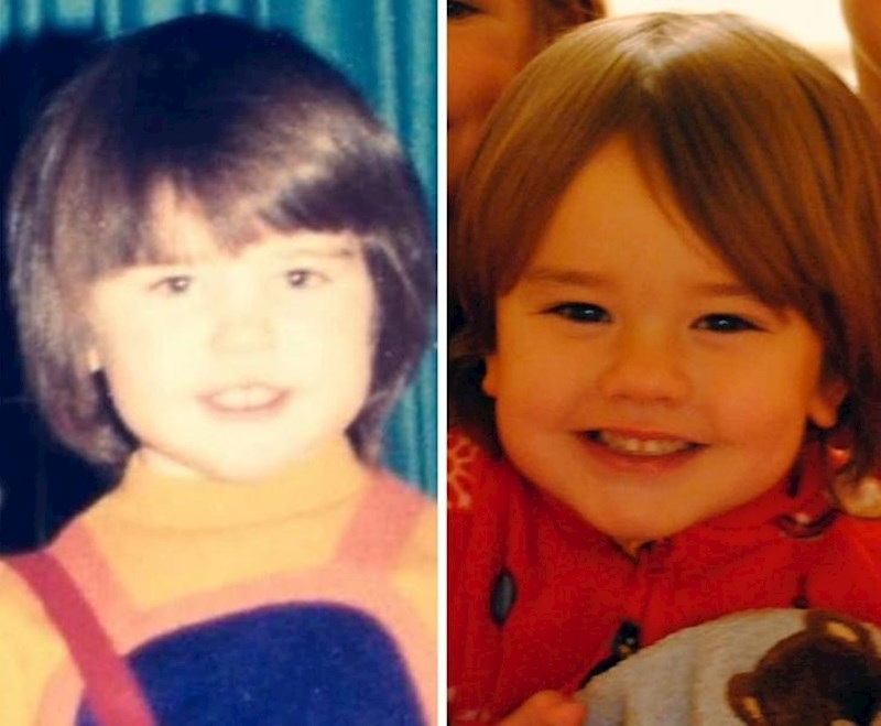 Mama i sin i njihove jednake frizure :)