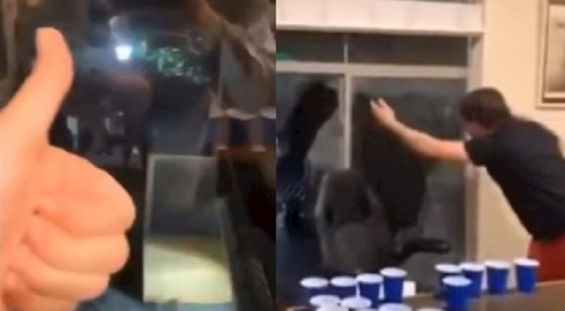 Htjeli su pružiti podršku prosvjednicima koji su hodali ulicom, oni im razbili prozor