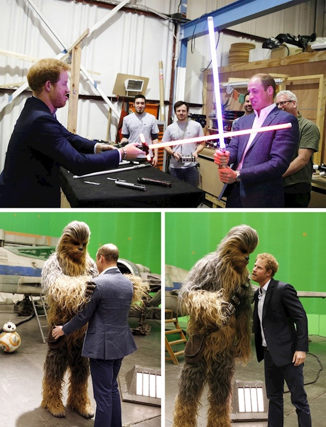 Princ Harry i princ William sudjelovali su u snimanju Ratova zvijezda.