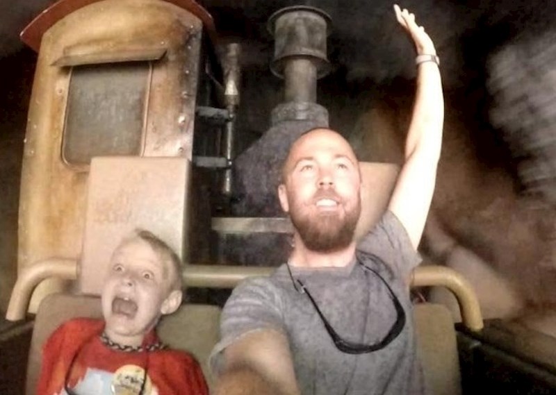 Prvi put na vožnji u zabavnom parku