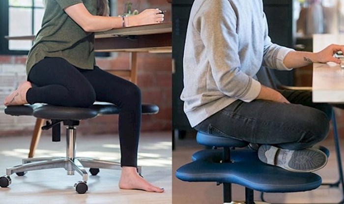 Dizajnirana je stolica za ljude koji sjede prekriženih nogu