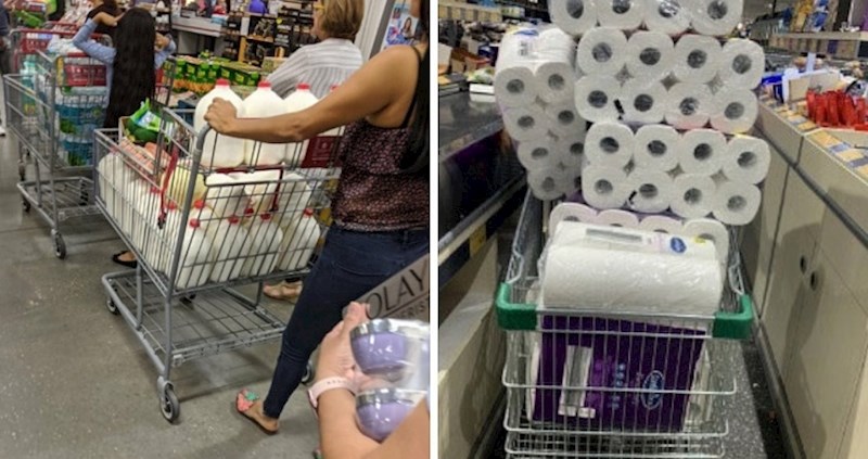 Svijet je poludio - u dućanima su slikali ljude koji kupuju sve pred sobom