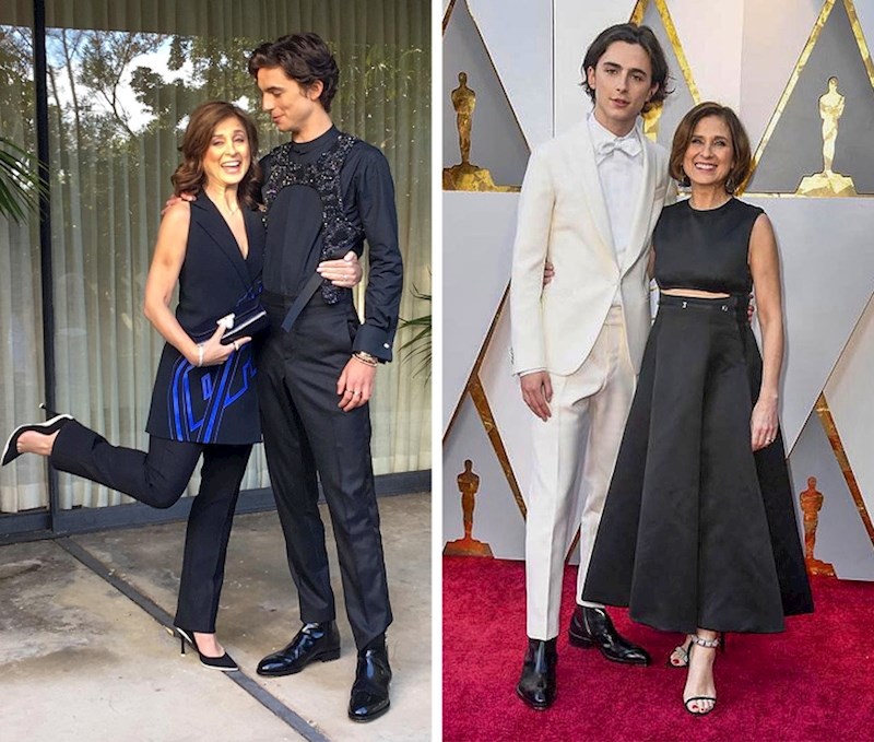 Timothée Chalamet i njegova majka