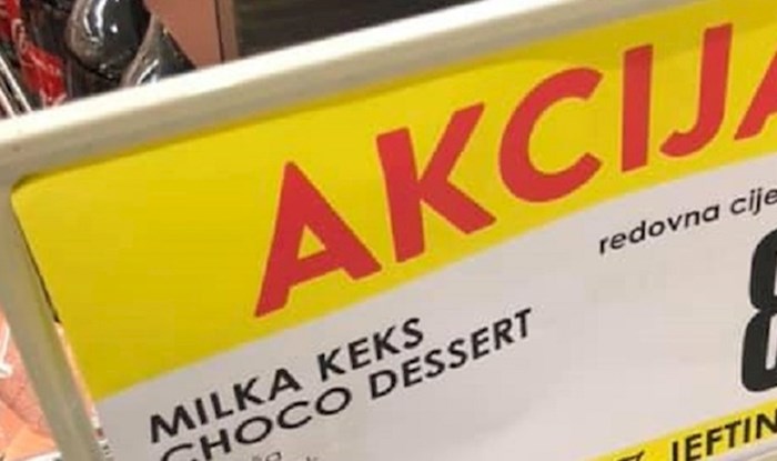 U ovom dućanu kupcima je privukla pažnju ova obavijest o sniženju, evo što ih je nasmijalo