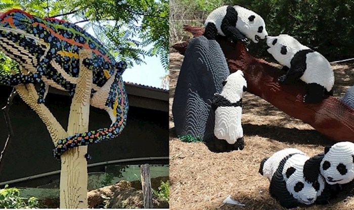 U ovom zoološkom vrtu životinje su napravljene od Lego kockica
