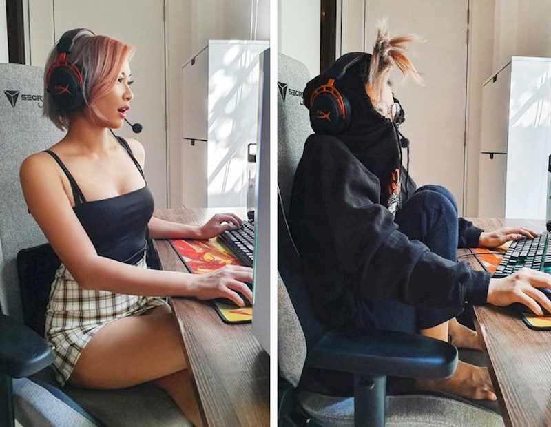 Kako svi zamišljaju cure dok igraju kompjutorske igrice i kako one zbilja izgledaju