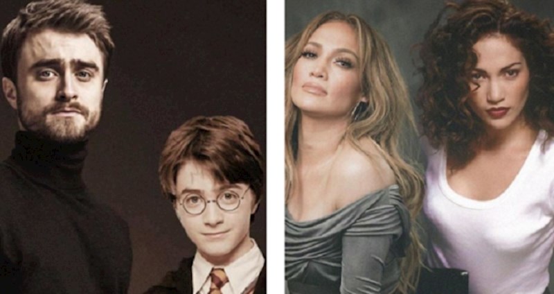 Umjetnik je fotošopirao poznate osobe pored svojih mlađih verzija, podsjetit će vas kako vrijeme leti