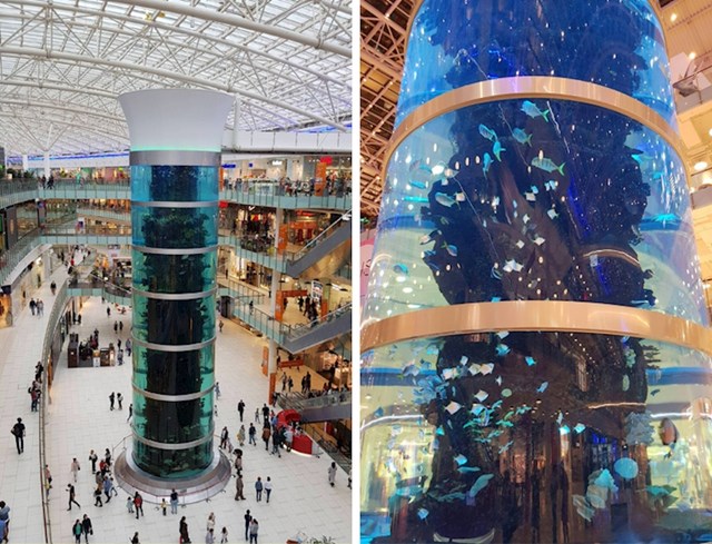 Trgovački centar u Moskvi ima najviši akvarij (visok je skoro 20 metara)