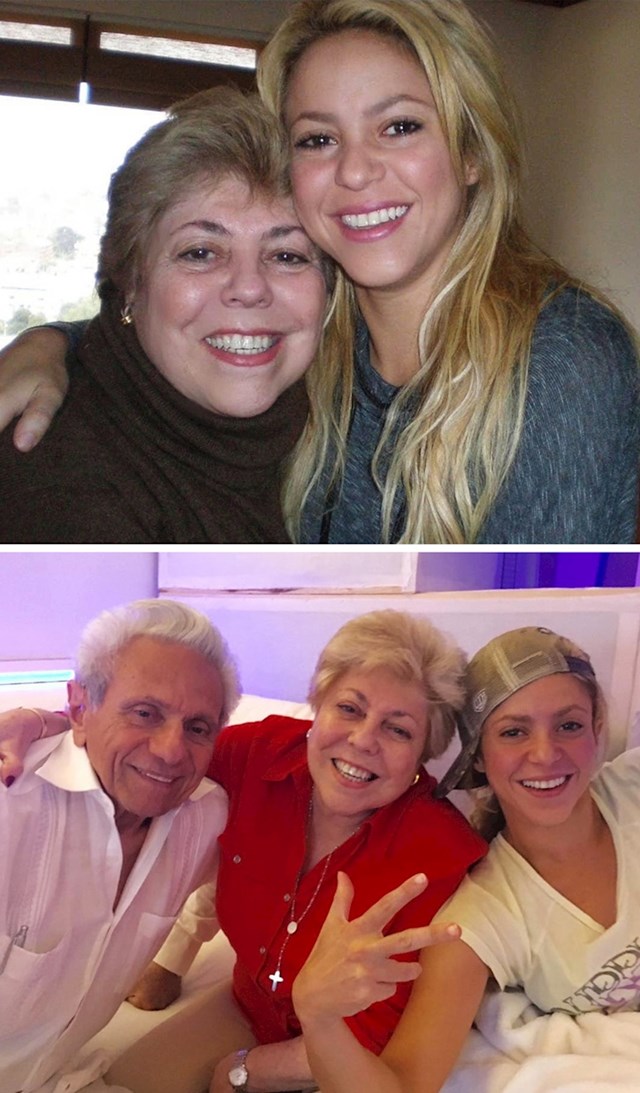 Shakira i njeni roditelji