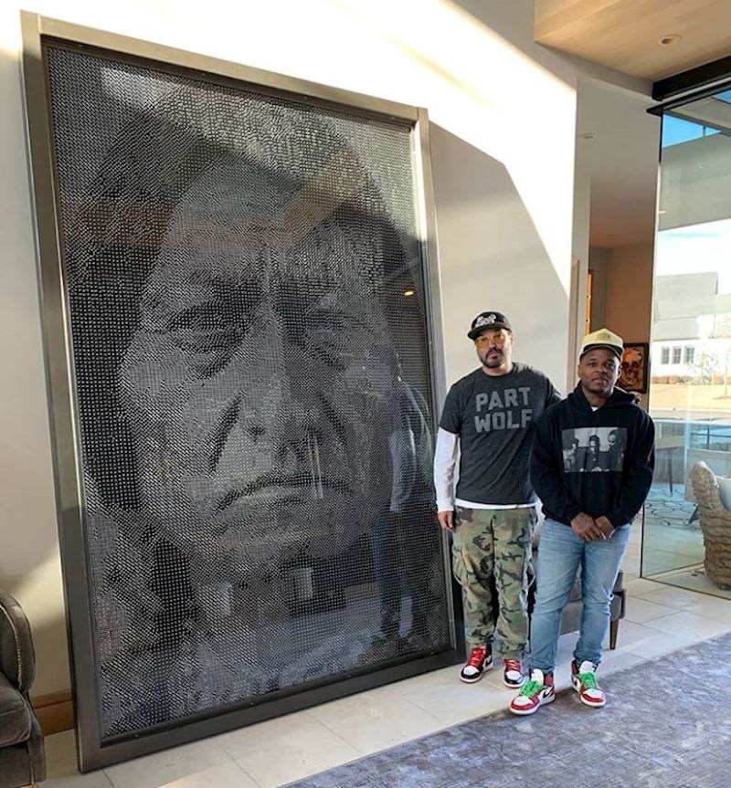 Umjetnik Steven Paul Judd stvorio je sliku koristeći 20.000 kockica