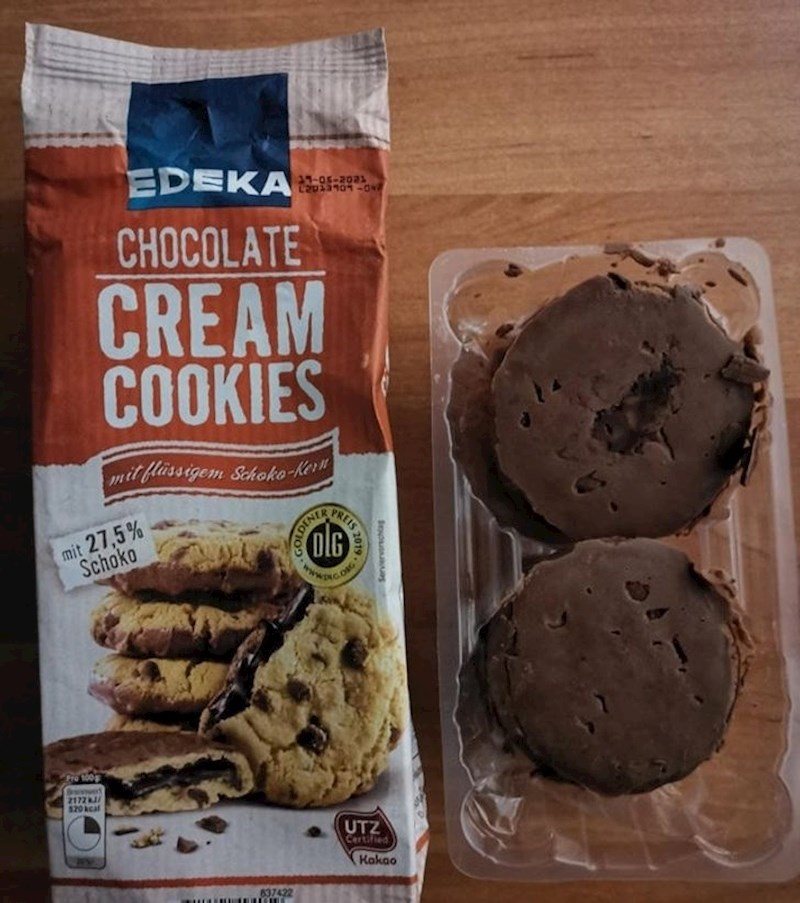 "Kupio sam kekse s komadićima čokolade koji su bili potpuno preliveni čokoladom"