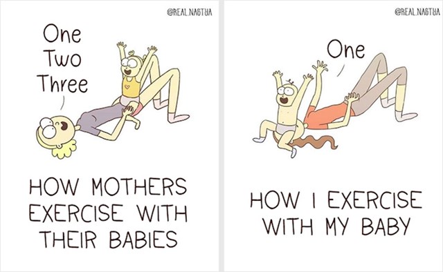Kako uistinu izgleda vježbanje s bebom: