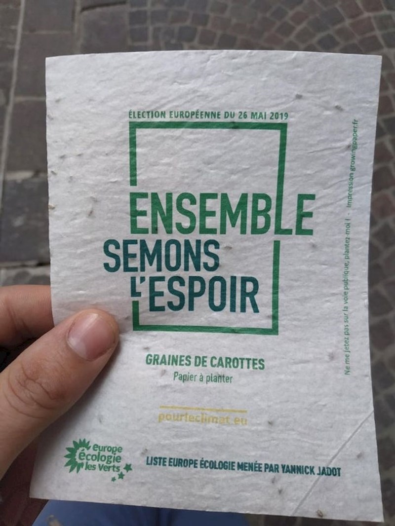 Glasački listić sa sjemenkama povrća