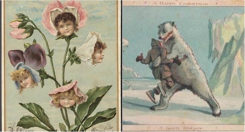 Ovo su božićne čestitke iz 19. stoljeća, izgledaju stvarno jezivo