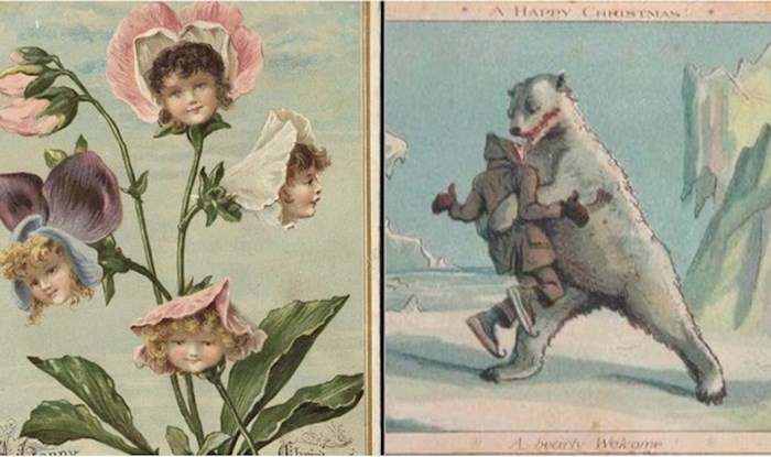 Ovo su božićne čestitke iz 19. stoljeća, izgledaju stvarno jezivo