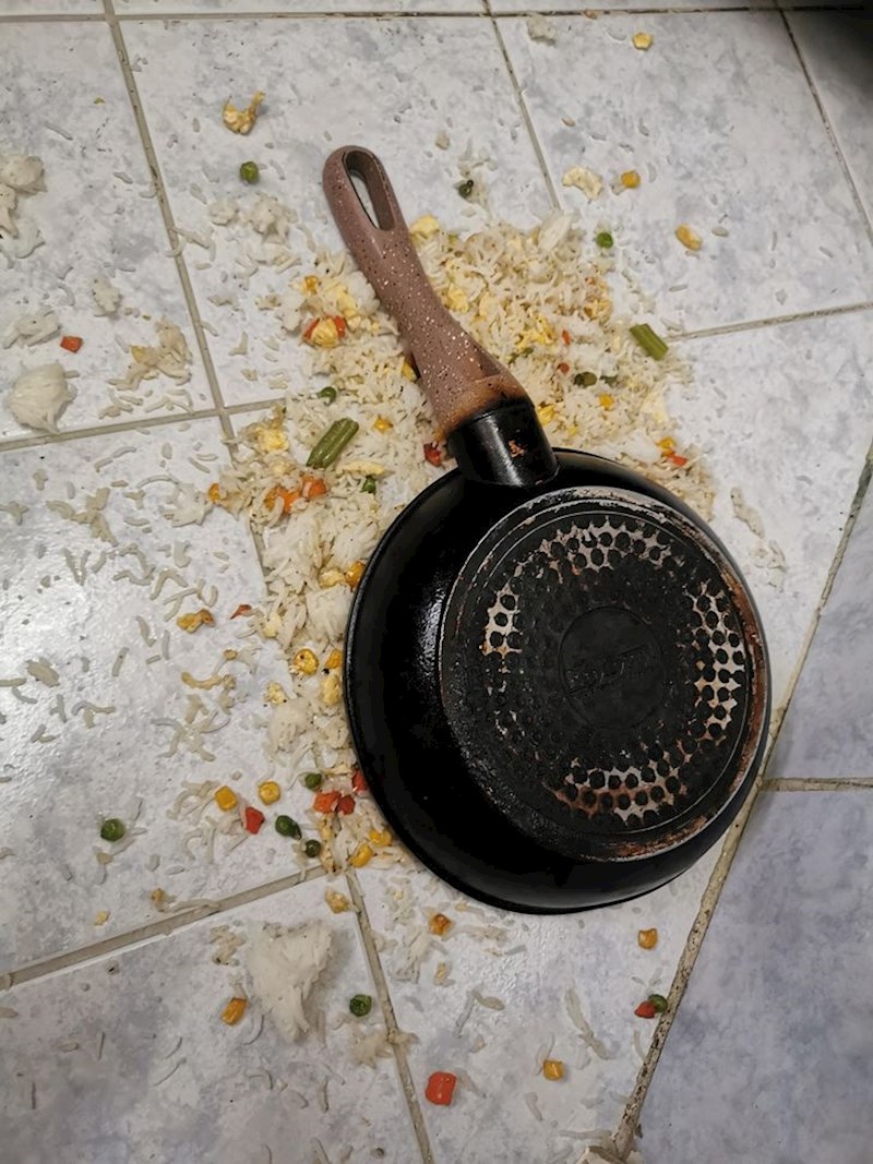 "Evo gdje je završio moj ručak..."