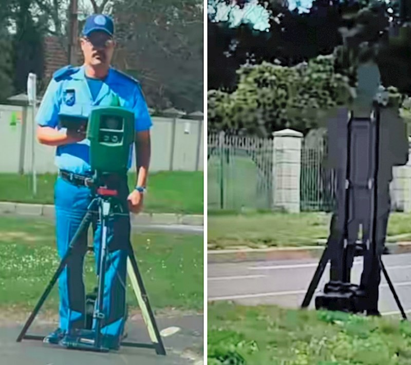 Umjesto prave kamere, na cestu su stavili ovo...