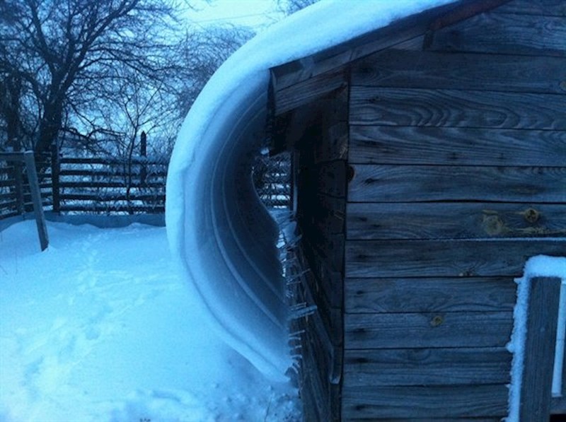 Ovaj snijeg koji se formirao u val