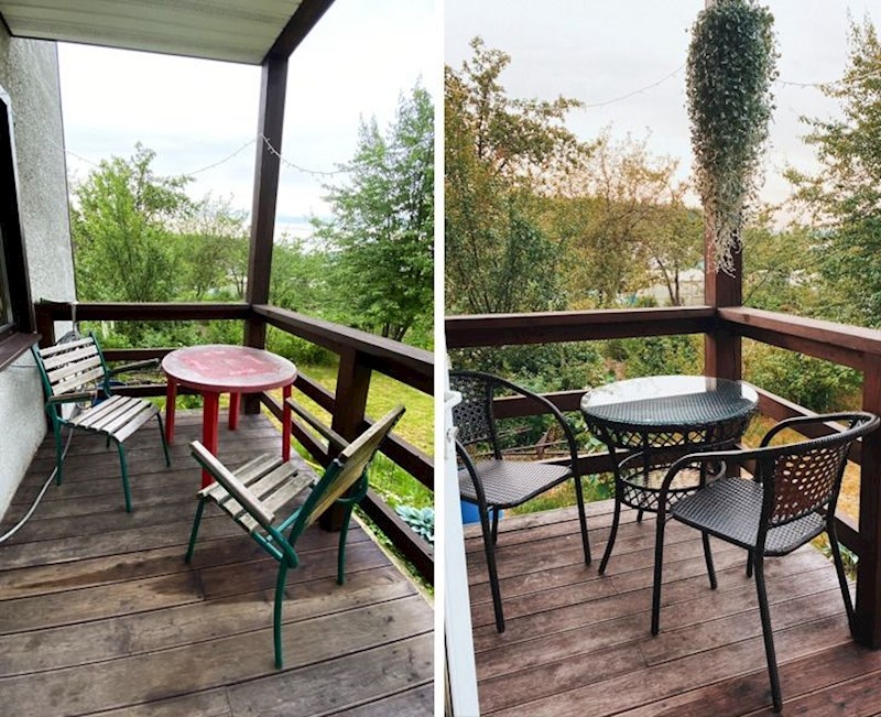 "Moj muž voli piti kavu na terasi. Za našu godišnjicu sam ju odlučila urediti"