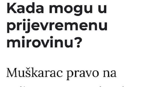 Ljudi nisu mogli vjerovati što vide, tko može ostvariti ove uvjete za mirovinu?