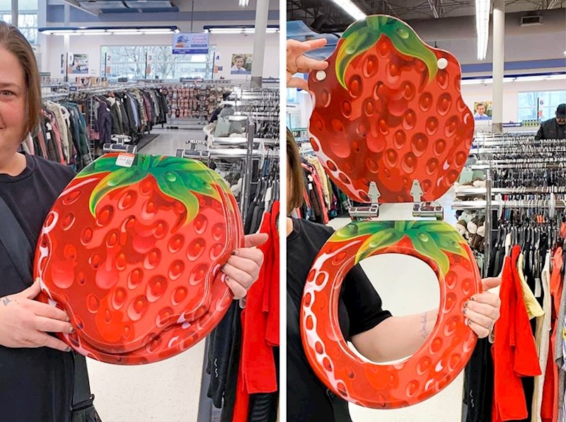 Wc daska u obliku jagode