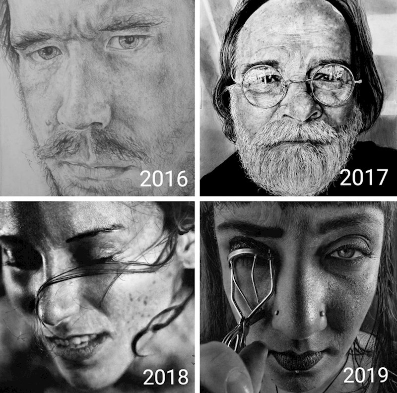 Napredovanje ovog umjetnika od 2016. godine do 2019. je nevjerojatno