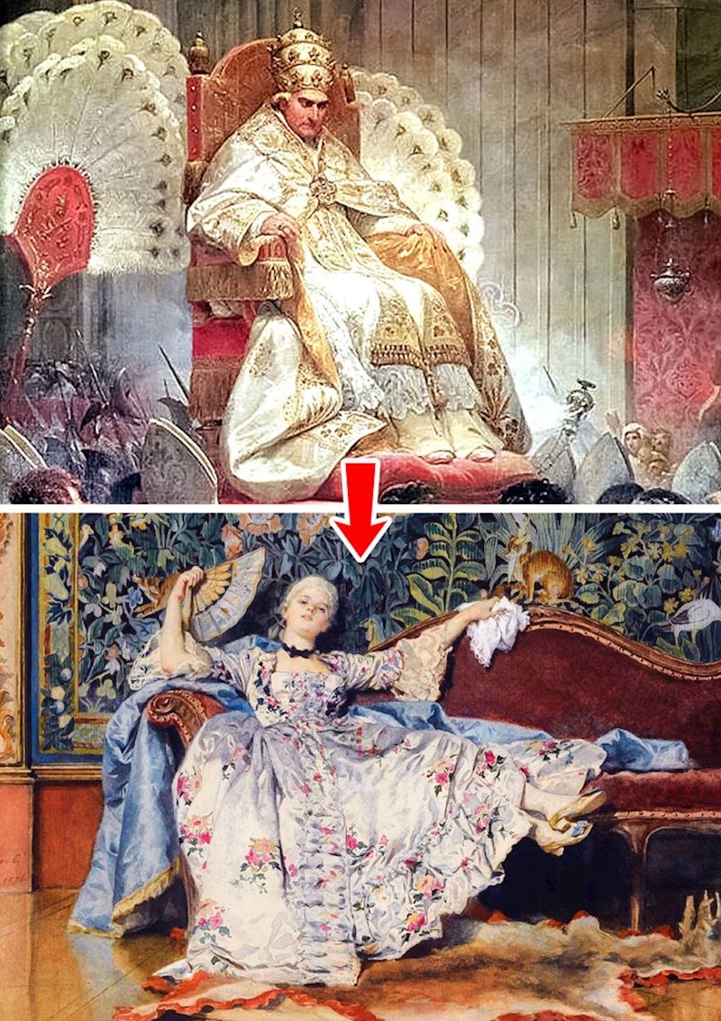 Lepeze su potekle iz Europe, originalno su služile za uklanjanje muha od svećenika i njegove hrane