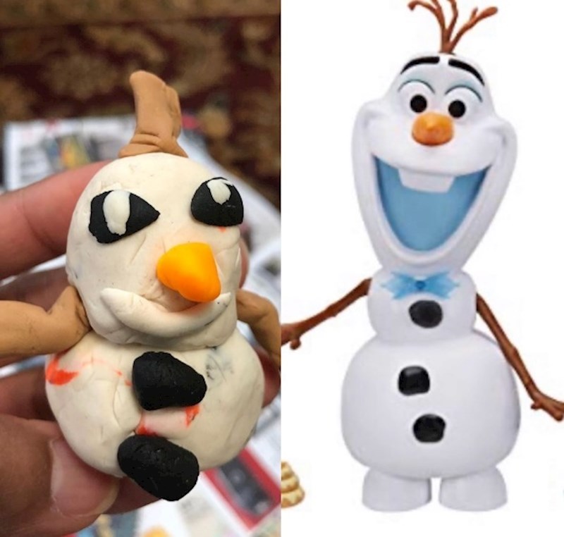 Mama koje je pokušala napraviti Olafa iz Snježnog kraljevstva