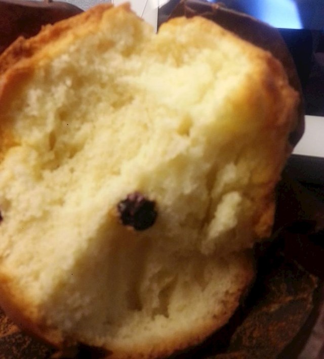 "Muffin s borovnicama. Odnosno borovnicom..."