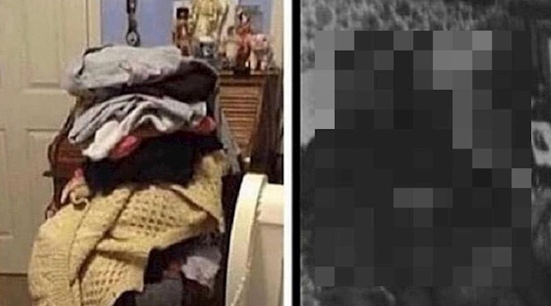 Kako odjeća na fotelji izgleda preko dana, a kako u 3 ujutro