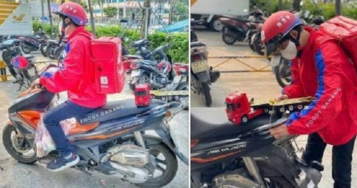 Morate vidjeti kako ovaj lik dostavlja hranu ljudima dok traje pandemija koronavirusa