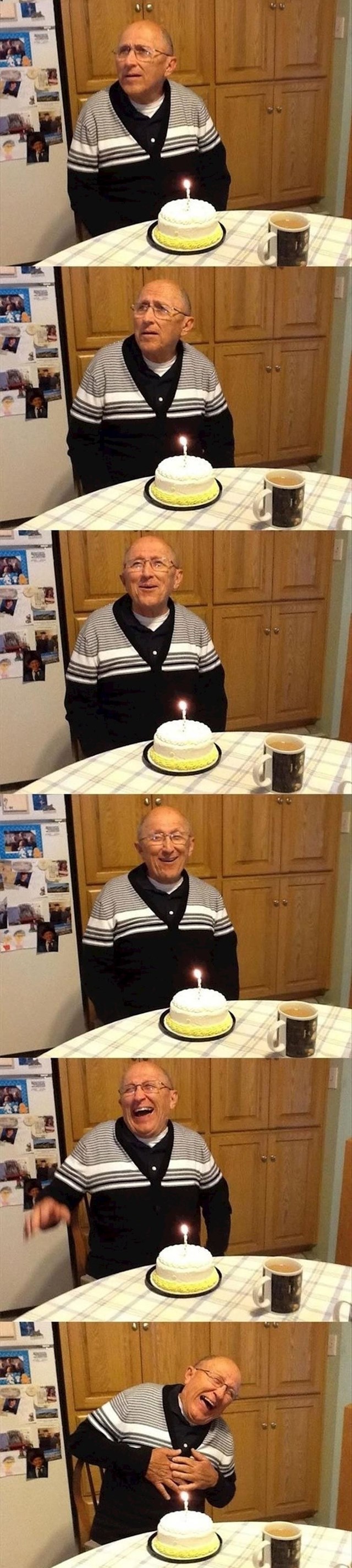 "Moj ujak ima alzheimera. Ovo je on kada smo ga podsjetili da slavi 70 rođendan"