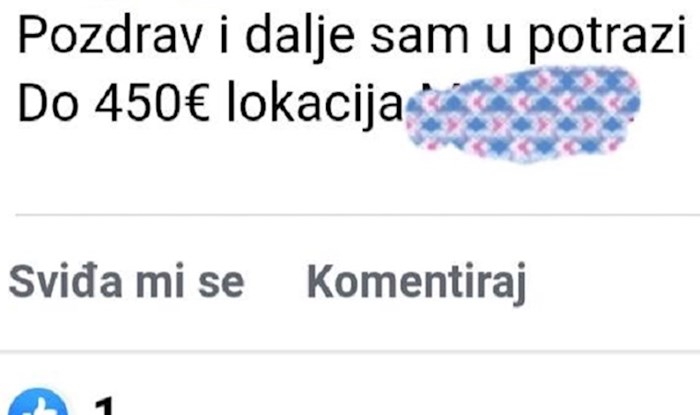 Napisala je na Face da traži sobu za stanovanje, zbog ovog komentara objava je postala viralna