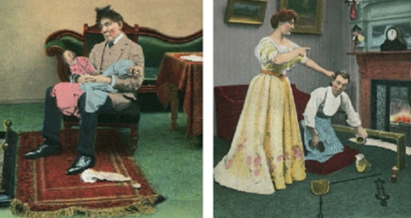 Ovi stari posteri prikazuju kako su muškarci zamišljali život nakon što žene dobiju pravo glasa