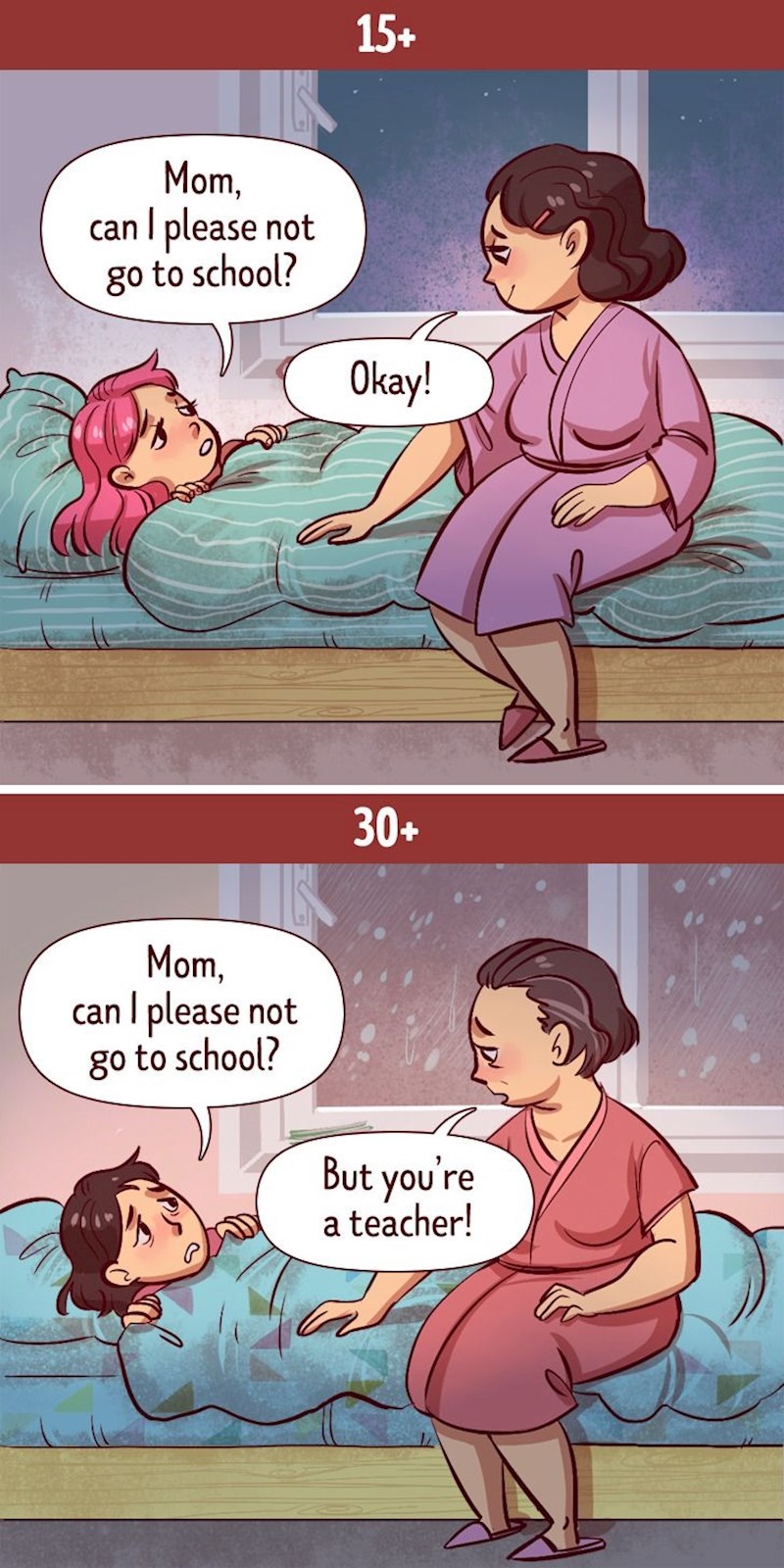 Jednom kad odrastemo mama nam više ne može pisati ispričnice