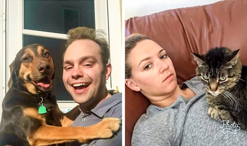 "Ja i naš pas i moja žena s našom mačkom..."