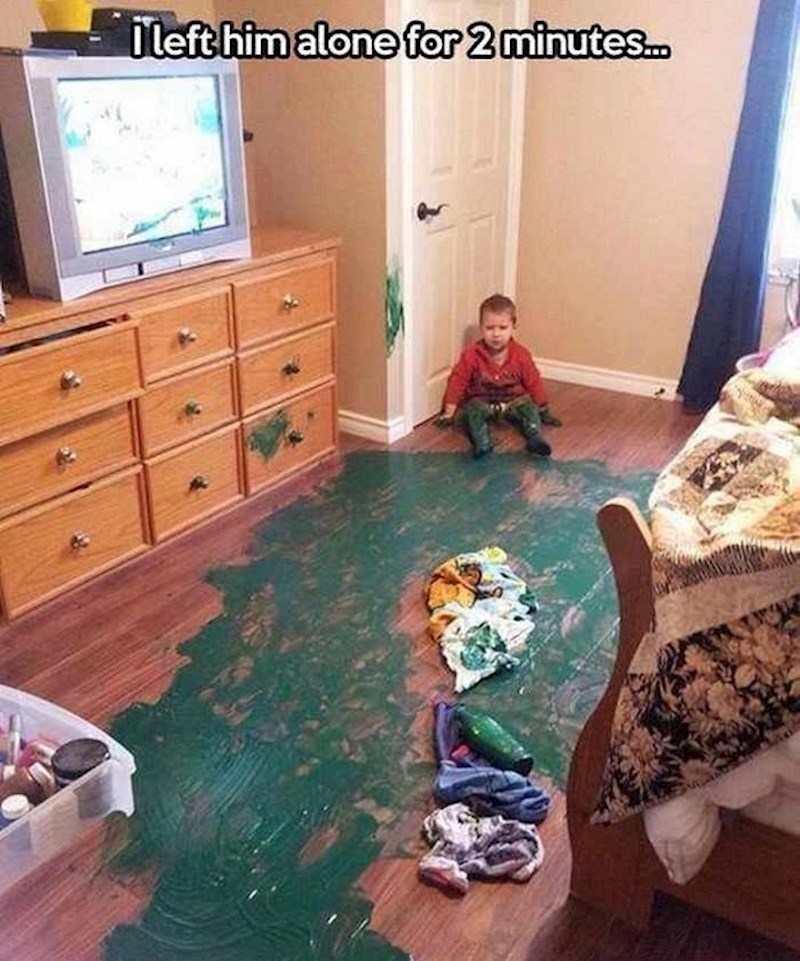 Ostavio ga je samog na dvije minute...