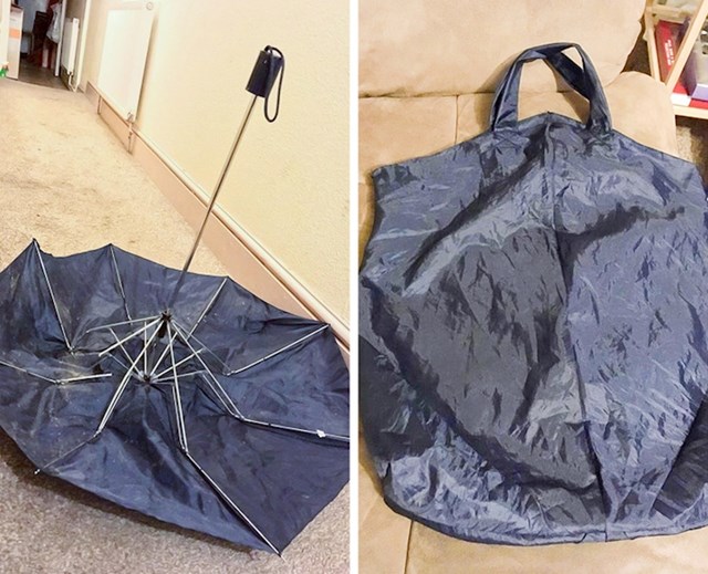 "Napravila sam torbu za shopping od slomljenog kišobrana"