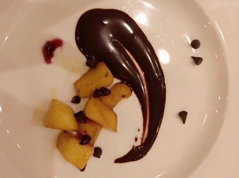 "Ovo je pita od jabuka u jednom skupom restoranu..."