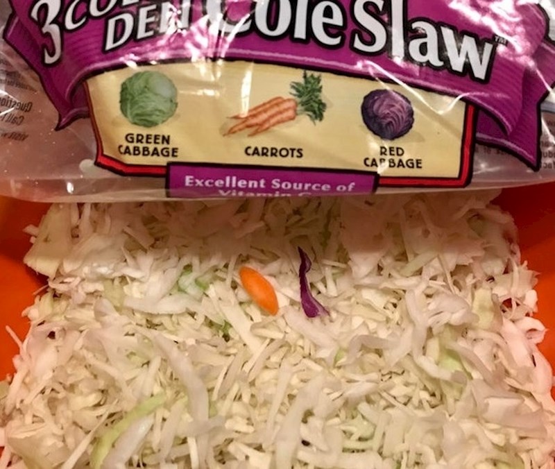 Količina mrkve i ljubičastog kupusa